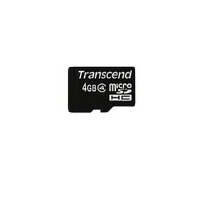 [트랜샌드정품] MicroSDHC 4GB CLASS4메모리카드[어댑터.리더기 미포함